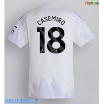 Camisa de time de futebol Manchester United Casemiro #18 Replicas 2º Equipamento 2025-26 Manga Curta